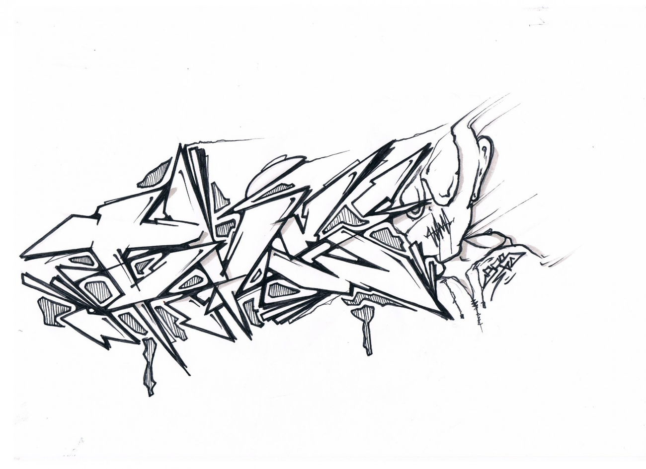 Graffiti Sketch - Photo by AGON - Puls, BRS, APS (2015)