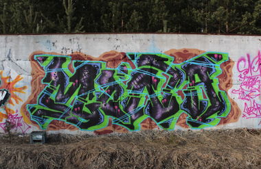 Graffiti Wall in Grudziadz - Photo by AGR - colors, legal, wall (2013)