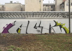 Graffiti Bombing - Photo by AGR - Blef, Zomi, Mina (2014)