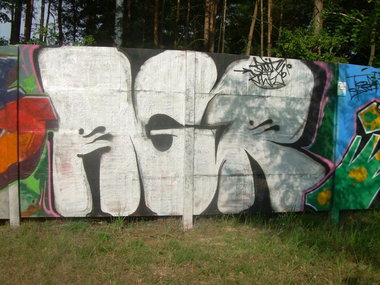 Graffiti Wall in K?ódka - Photo by AGRgdz - AGR (2014)