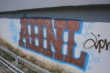 Graffiti Bombing in Warsaw - Photo by AHNL - ahnl (2013)