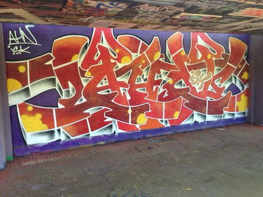 Graffiti Wall - Photo by AHNONE