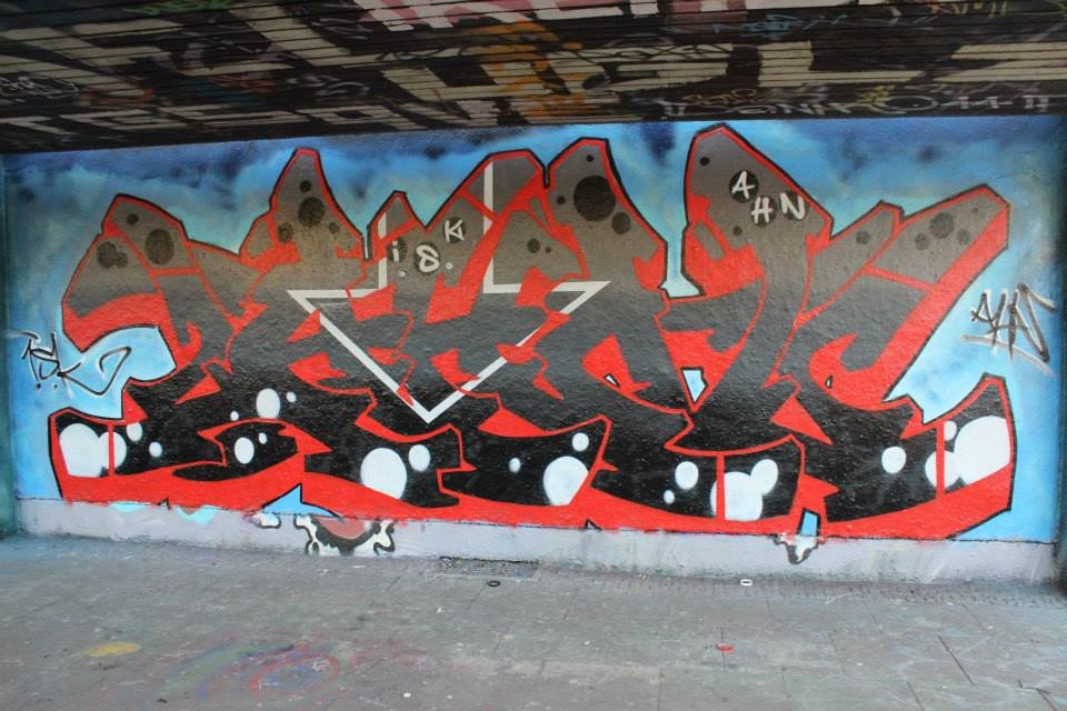 Graffiti Wall - Photo by AHNONE