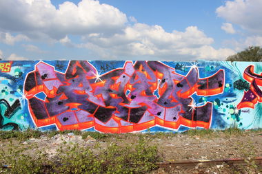 Graffiti Wall - Photo by AHNONE