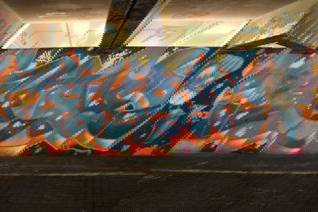 Graffiti Wall - Photo by AHNONE