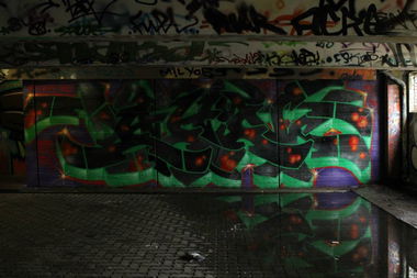 Graffiti Wall - Photo by AHNONE