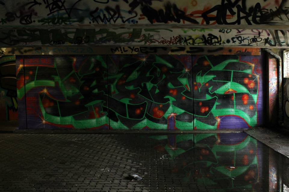 Graffiti Wall - Photo by AHNONE