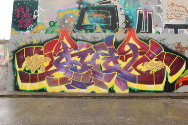 Graffiti Wall - Photo by AHNONE