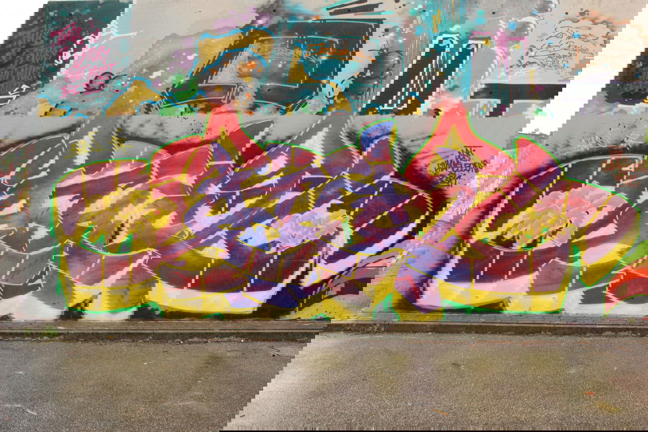 Graffiti Wall - Photo by AHNONE