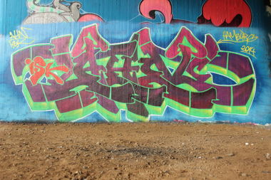 Graffiti Wall - Photo by AHNONE