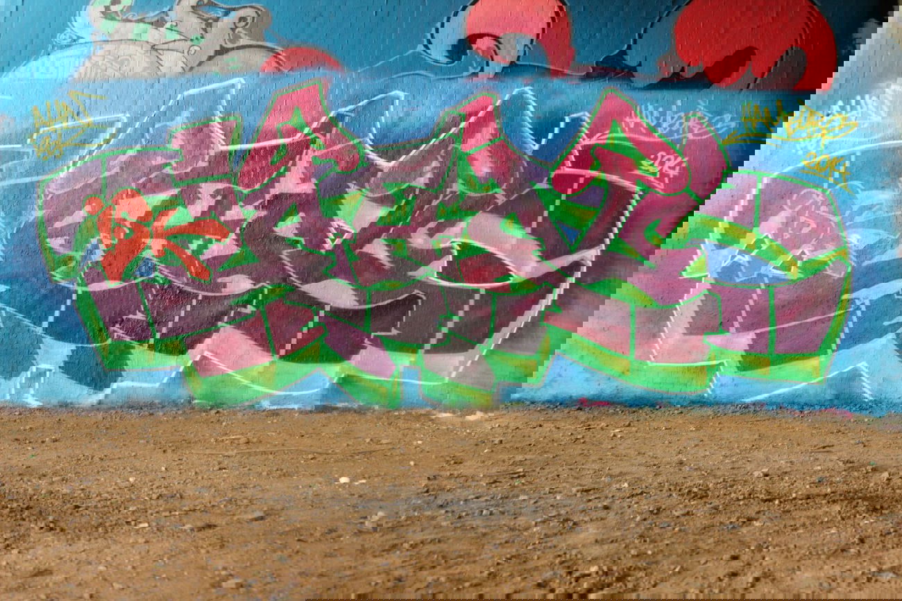 Graffiti Wall - Photo by AHNONE