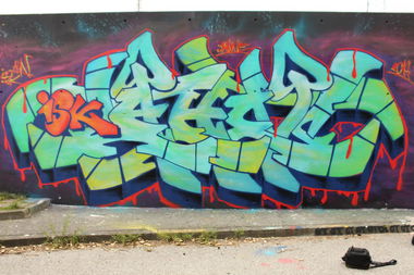 Graffiti Wall - Photo by AHNONE