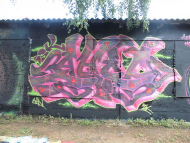 Graffiti Wall - Photo by AHNONE