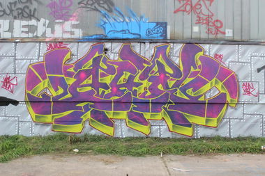 Graffiti Wall - Photo by AHNONE