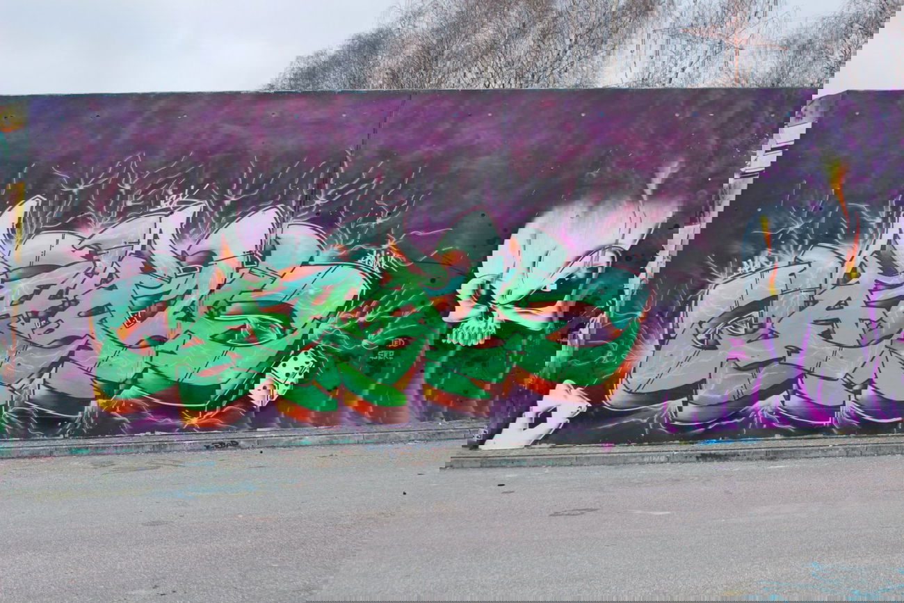 Graffiti Wall - Photo by AHNONE