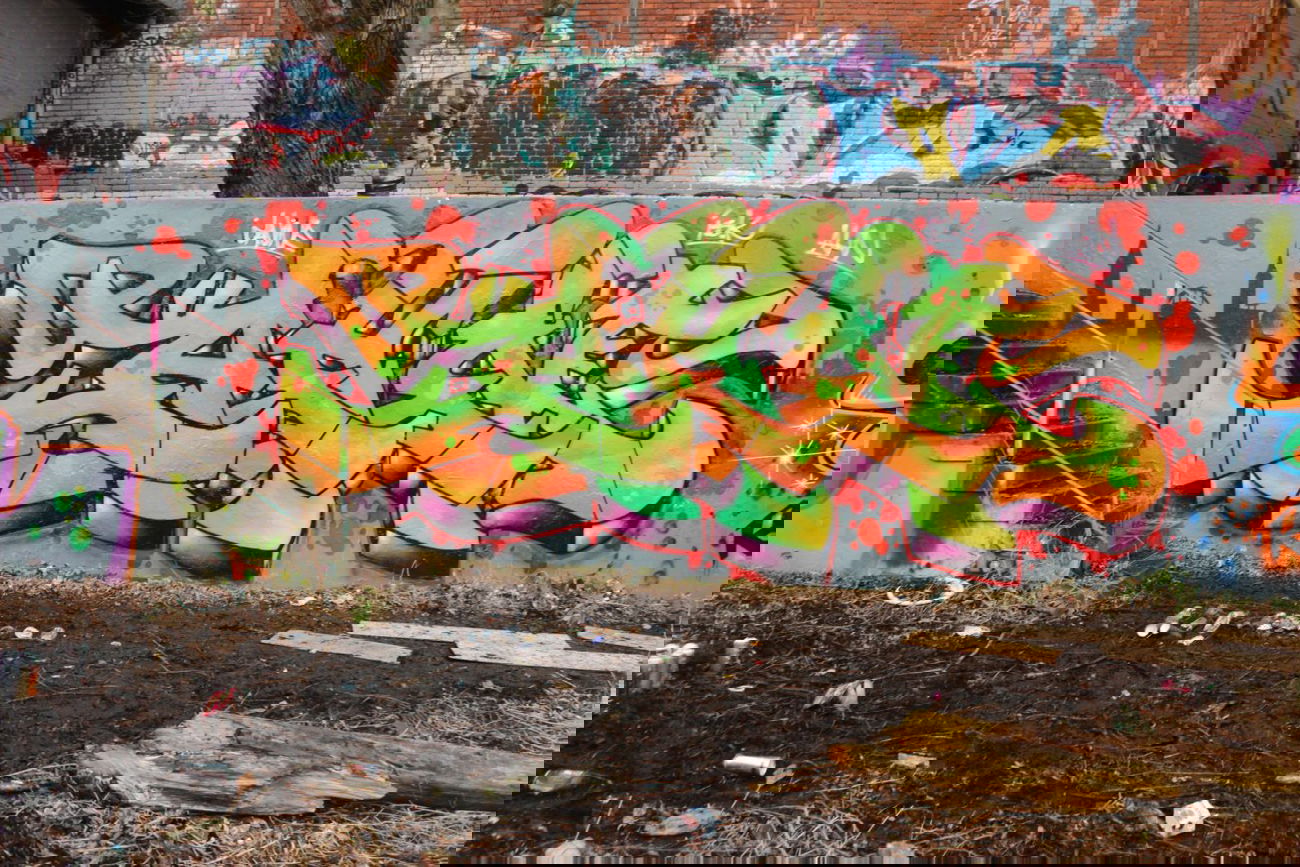 Graffiti Wall - Photo by AHNONE