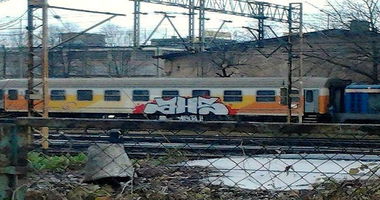 Graffiti Train in Bialystok - Photo by AHSCREW - bad, quality, ahs (2013)