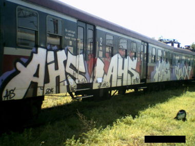Graffiti Train in Bialystok - Photo by AHSCREW