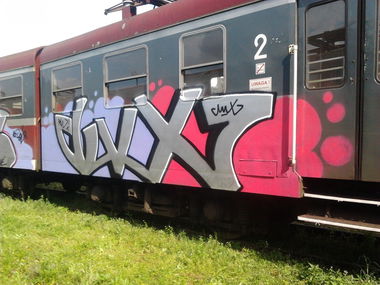 Graffiti Train in Bialystok - Photo by AHSCREW