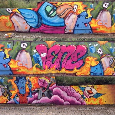 Graffiti Wall in Gemunde - Photo by AION (2015)