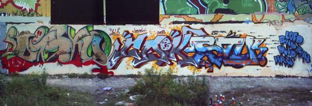 Graffiti Wall in Berlin - Photo by ALISM - Disko, Coek, Stue (2008)