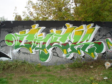 Graffiti Wall in Berlin - Photo by ALISM - Coek (2008)