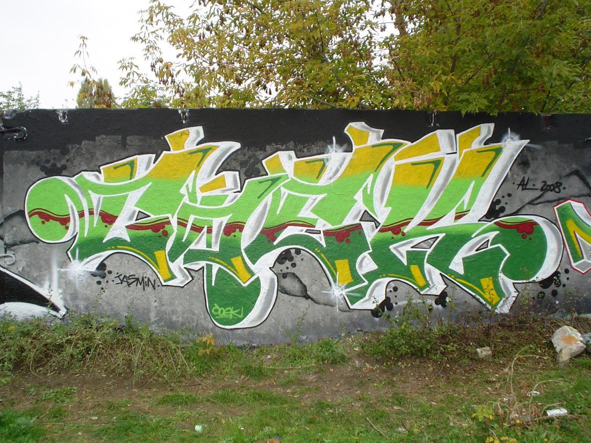 Graffiti Wall in Berlin - Photo by ALISM - Coek (2008)