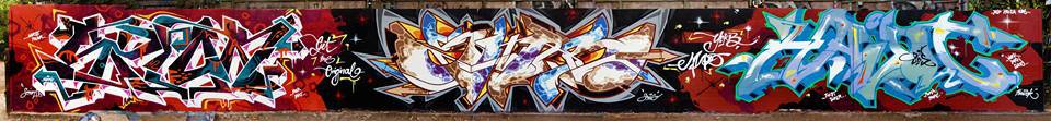 Graffiti Wall - Photo by ALLESdrehtSICH - SPION, SHAB, HAVOC (2012)