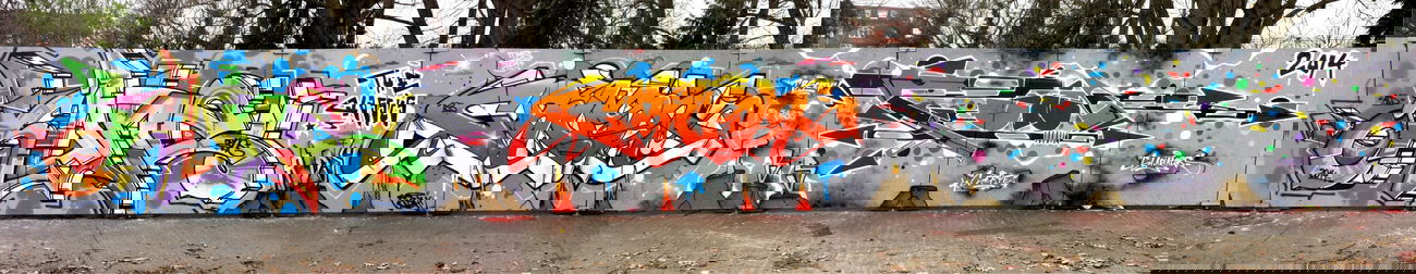 Graffiti Wall - Photo by ALLESdrehtSICH - KONE, CRUSH, PUNK (2014)