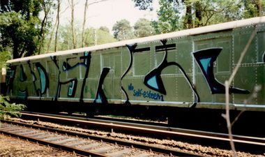Graffiti Train - Photo by ALLESdrehtSICH - ADS, RCB