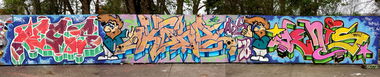 Graffiti Wall - Photo by ALLESdrehtSICH - AECIS, KONE, DENIS (2014)