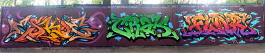 Graffiti Wall - Photo by ALLESdrehtSICH - eskoe, crak, flor (2014)