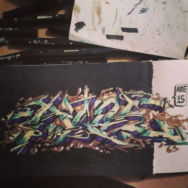 Graffiti Sketch in Saint Petersburg - Photo by ALOE_FIFTEEN - Aloe (2013)