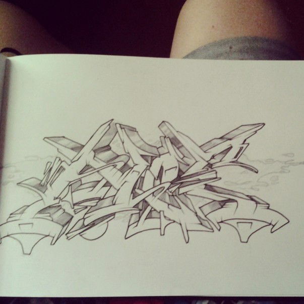 Graffiti Sketch - Photo by ALOE_FIFTEEN