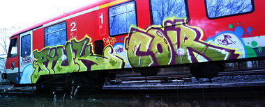Graffiti Wall in Bayreuth - Photo by AMIDNIGHT - Bayreuth, HLS, PIUK