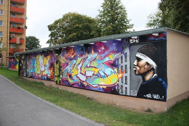 Graffiti Wall in Bayreuth - Photo by AMIDNIGHT - Bayreuth, 457
