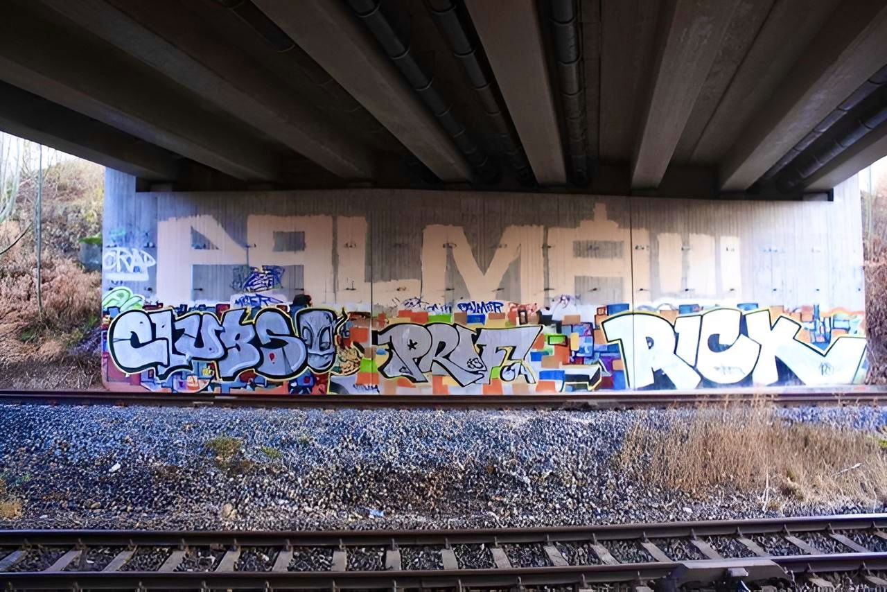 Graffiti Wall in Bayreuth - Photo by AMIDNIGHT - CLUBS, HLS, RICK