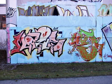 Graffiti Wall in Bayreuth - Photo by AMIDNIGHT - Bayreuth, Mase, 457