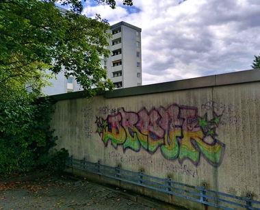 Graffiti Wall in Bayreuth - Photo by AMIDNIGHT - Bayreuth, DRECK, 2H