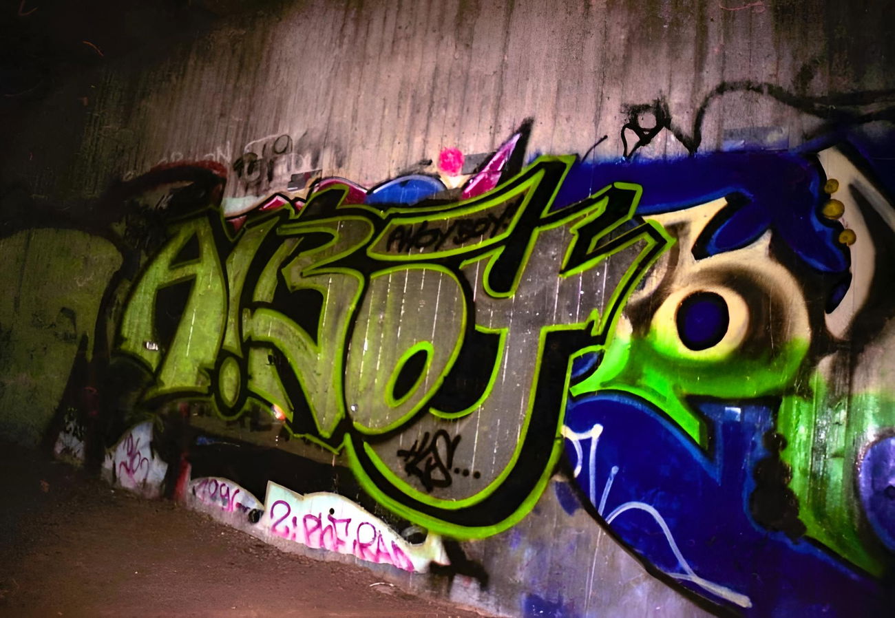 Graffiti Wall in Bayreuth - Photo by AMIDNIGHT - AHOYBOY, AHOY, HLS