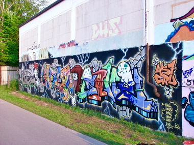 Graffiti Wall in Bayreuth - Photo by AMIDNIGHT - Bayreuth, Mase, Held