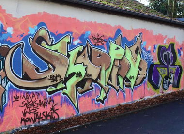 Graffiti Wall in Bayreuth - Photo by AMIDNIGHT - Bayreuth, skorpions