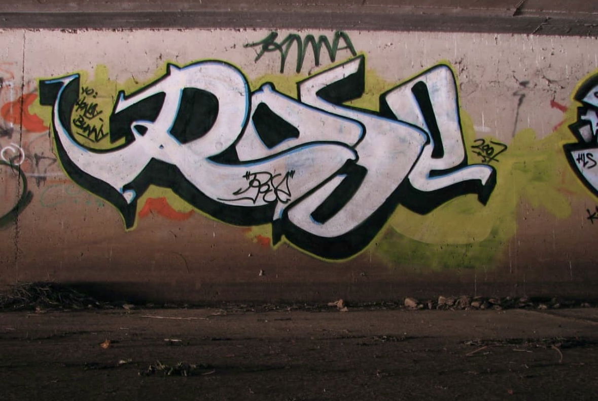 Graffiti Wall in Bayreuth - Photo by AMIDNIGHT - Bayreuth, ROSE, HLS