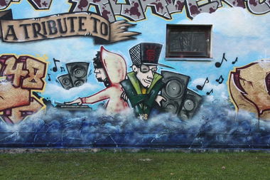 Graffiti Wall in Bayreuth - Photo by AMIDNIGHT - RIP, ROB, /
