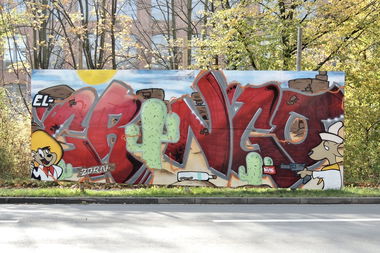 Graffiti Wall in Bayreuth - Photo by AMIDNIGHT - ZORN, SAYN
