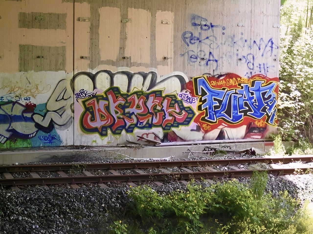 Graffiti Wall in Bayreuth - Photo by AMIDNIGHT - Bayreuth, dreck, fuat