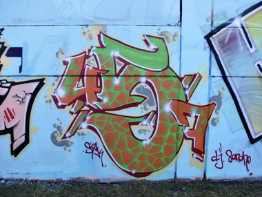 Graffiti Wall in Bayreuth - Photo by AMIDNIGHT - Bayreuth, 457