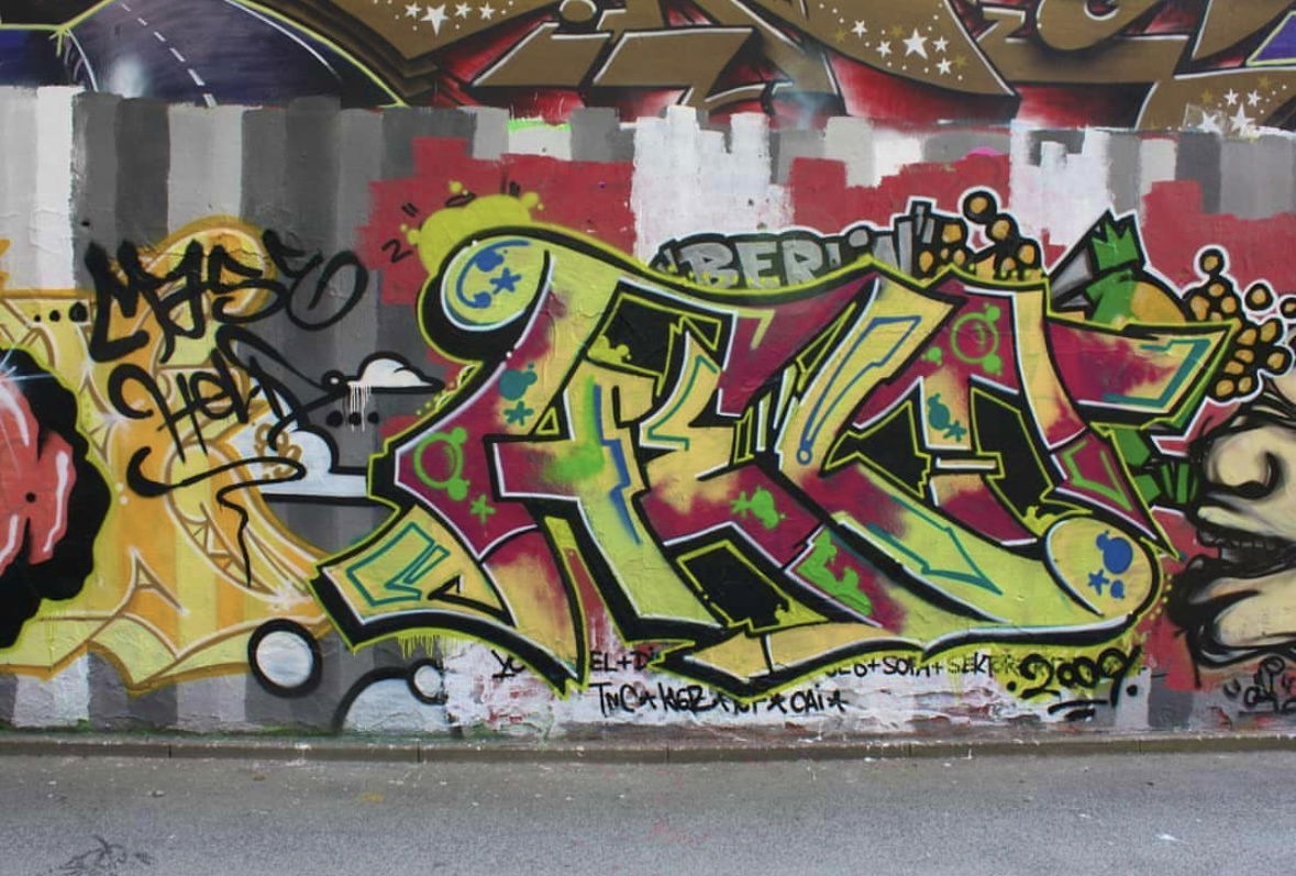 Graffiti Wall in Bayreuth - Photo by AMIDNIGHT - Bayreuth, held, 457