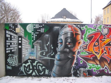 Graffiti Wall in Bayreuth - Photo by AMIDNIGHT - Bayreuth, 457