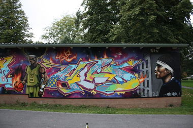 Graffiti Wall in Bayreuth - Photo by AMIDNIGHT - Bayreuth, 457, Held